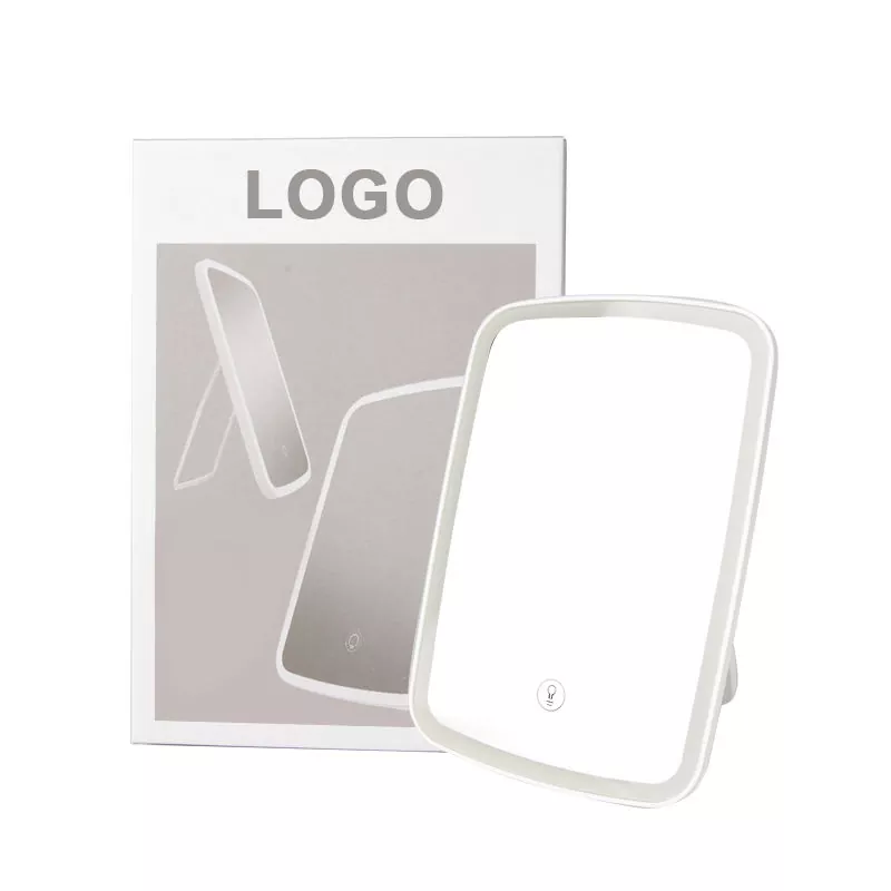 Oglinda de machiaj cu LED pentru masa